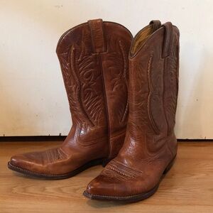 Mens Leather Cowboy Boot